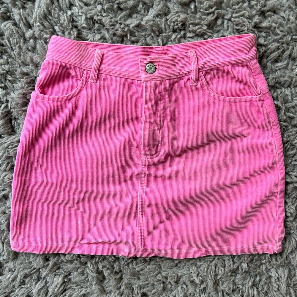 Y2K Barbie brandy bubblegum pink corduroy skirt💕